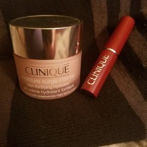 Clinic lipstick and moisturizer